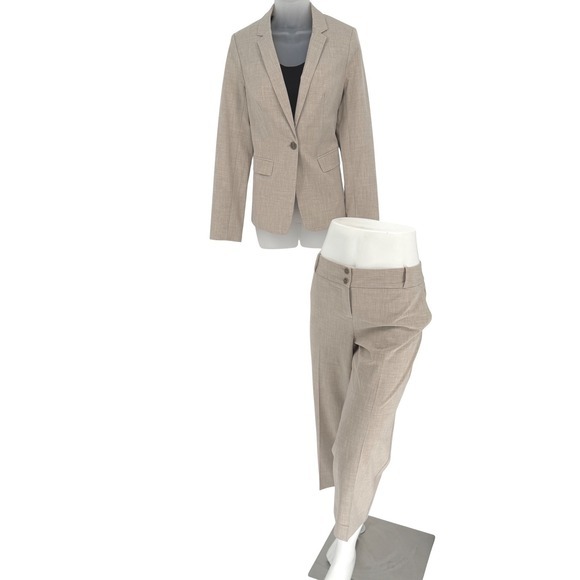 The‎ Limited Collection Cassidy Tan Cropped Dress Pants 10 Preppy Academia 99-05 - Picture 11 of 13